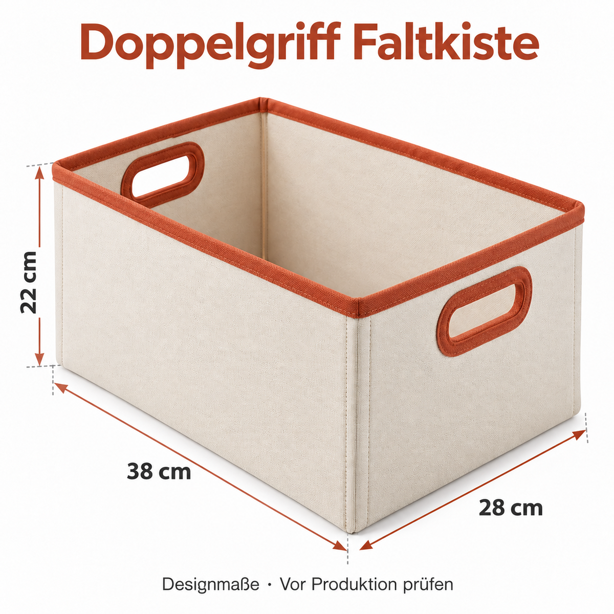 Doppelgriff Faltkiste