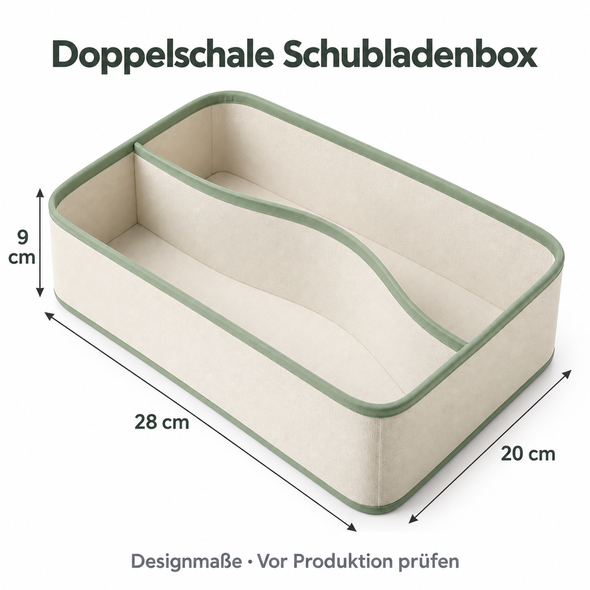 Doppelschale Schubladenbox