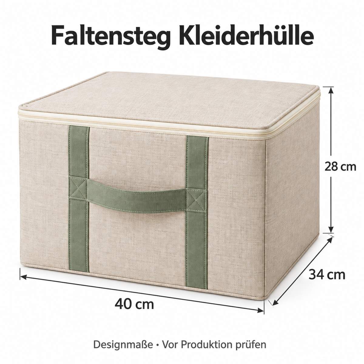 Faltensteg Kleiderhülle