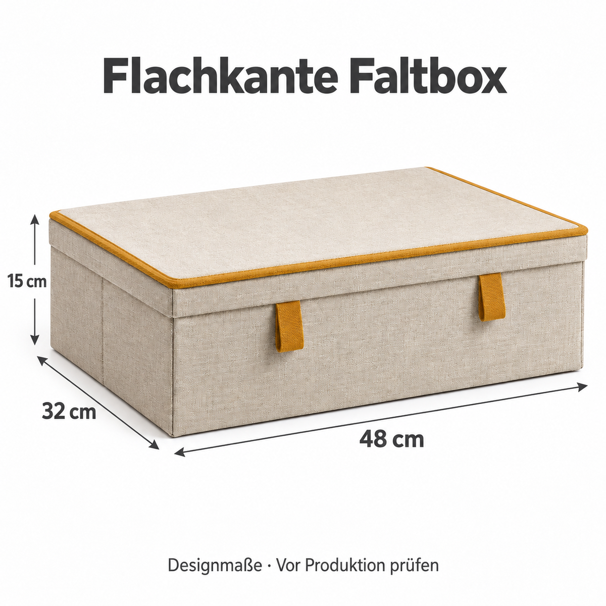 Flachkante Faltbox