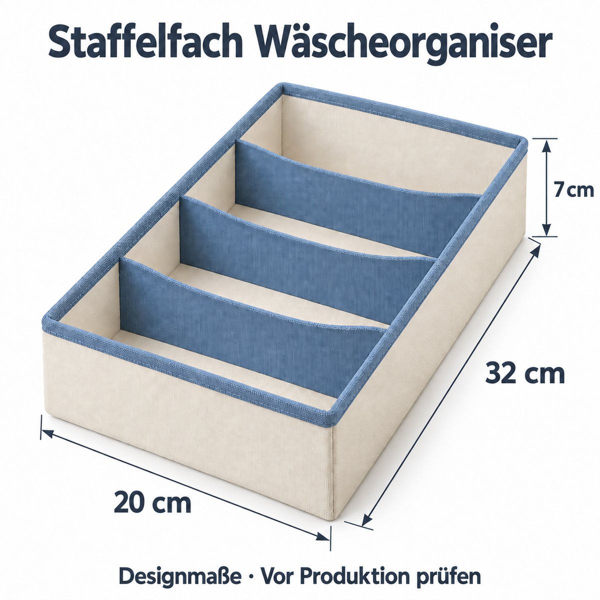 Staffelfach Wäscheorganiser
