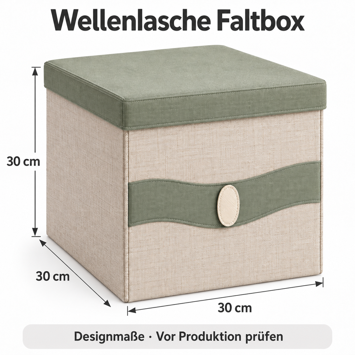 Wellenlasche Faltbox